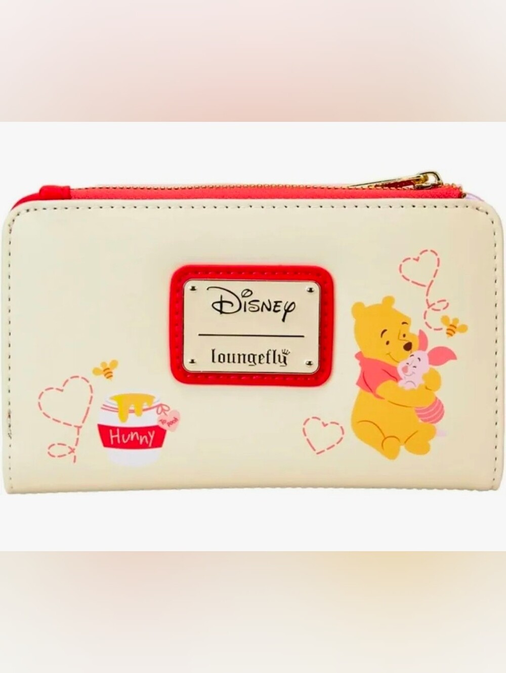 Loungefly Pink and Cream 'To: Piglet' Heart Accent Envelope Clutch - Picture 2 of 7